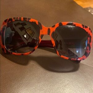 Dolce & Gabbana Red Tortoiseshell Sunglasses